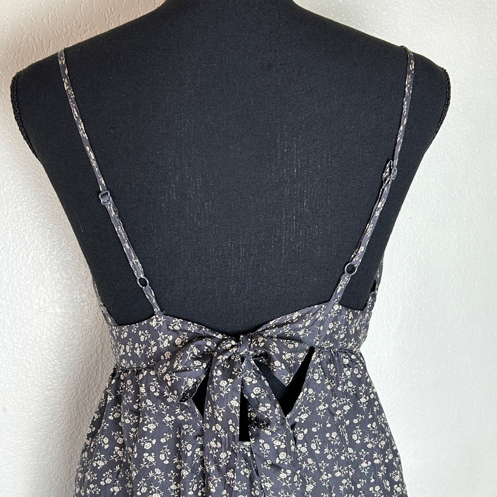 Heritage‎ 1981 Silk V Neck Spaghetti Strap Babydoll Mini Dress - Picture 3 of 10